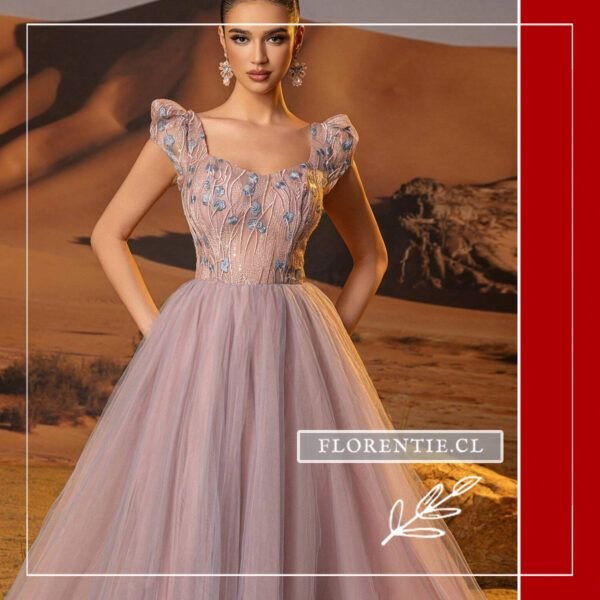 Detalle cuerpo vestido graduacion tul