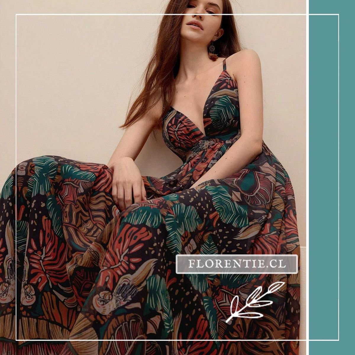 Detalle tela vestido graduación boho