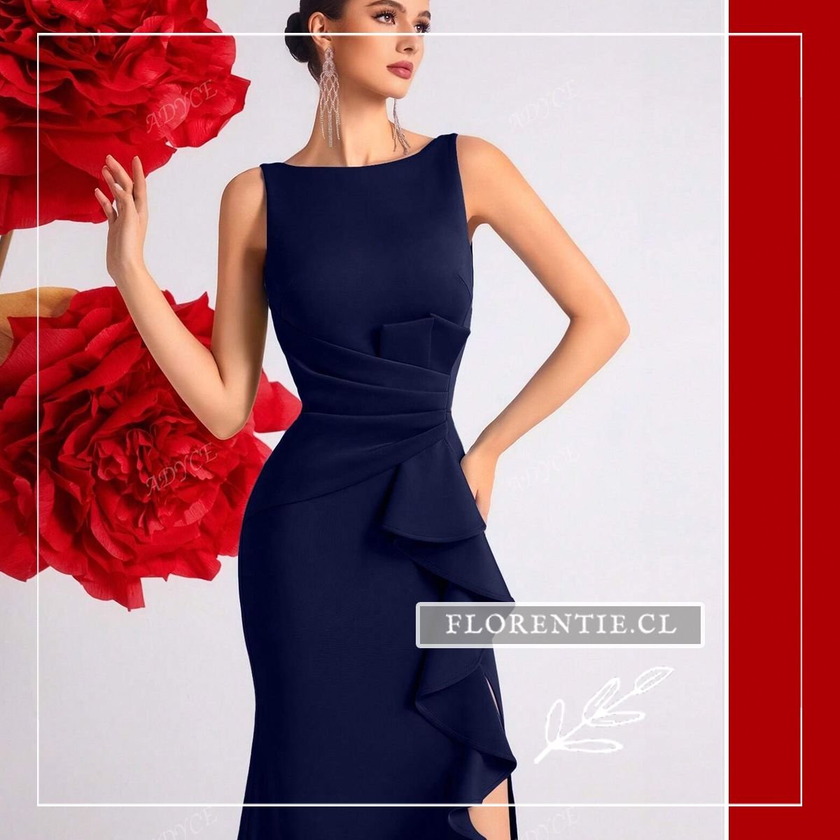 Detalle torso vestido graduacion formal