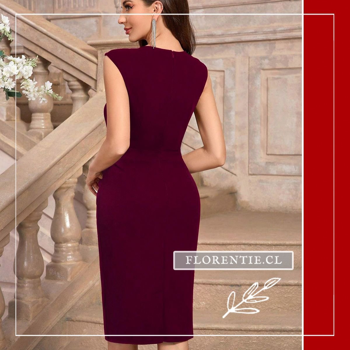 Espalda vestido ceremonia graduacion