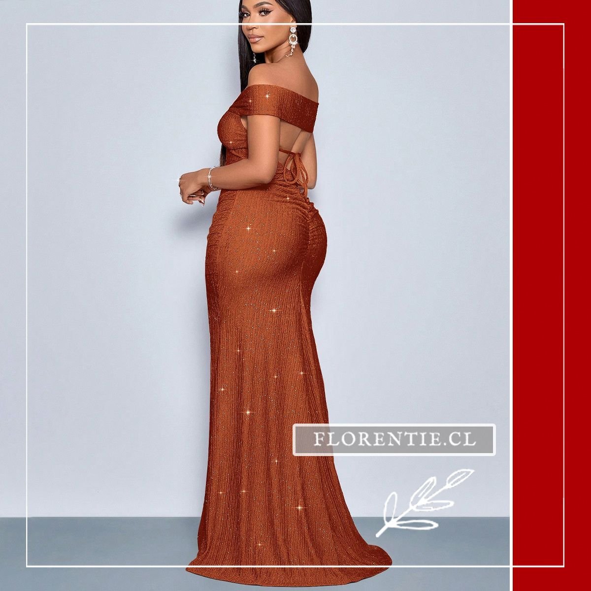 Espalda vestido graduacion cuello barco