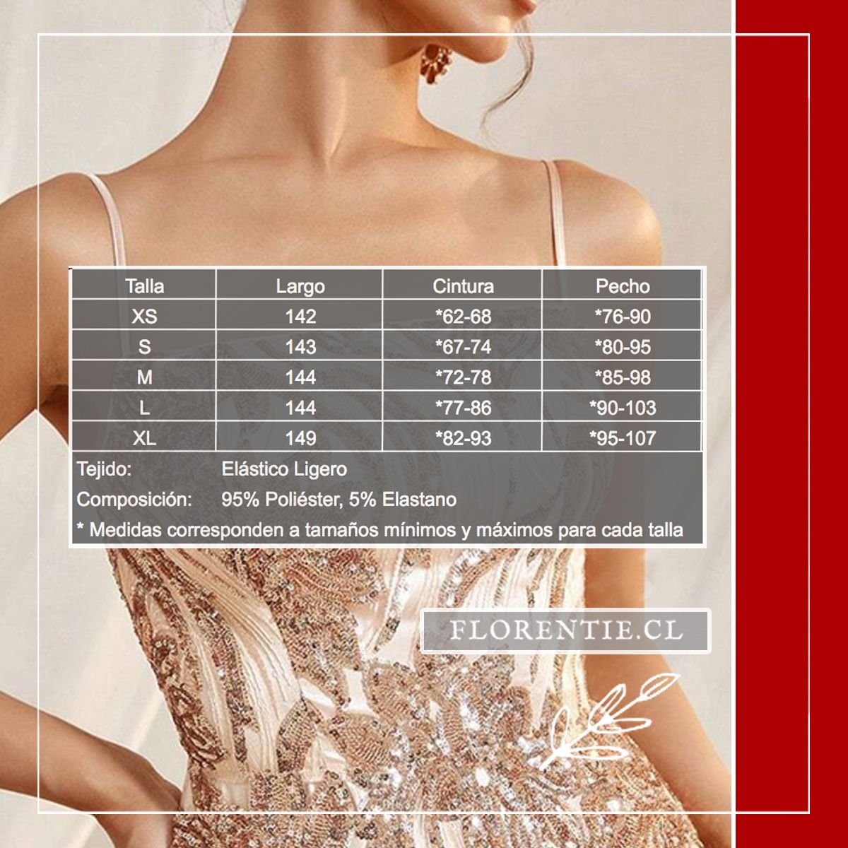 Medidas de vestido graduación hermoso