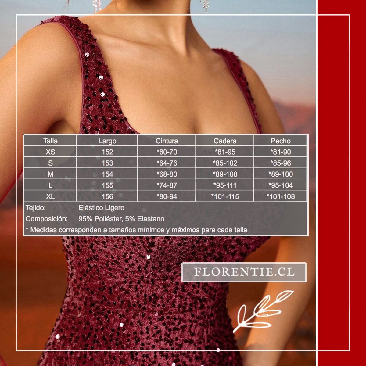 Medidas vestido graduación corte sirena