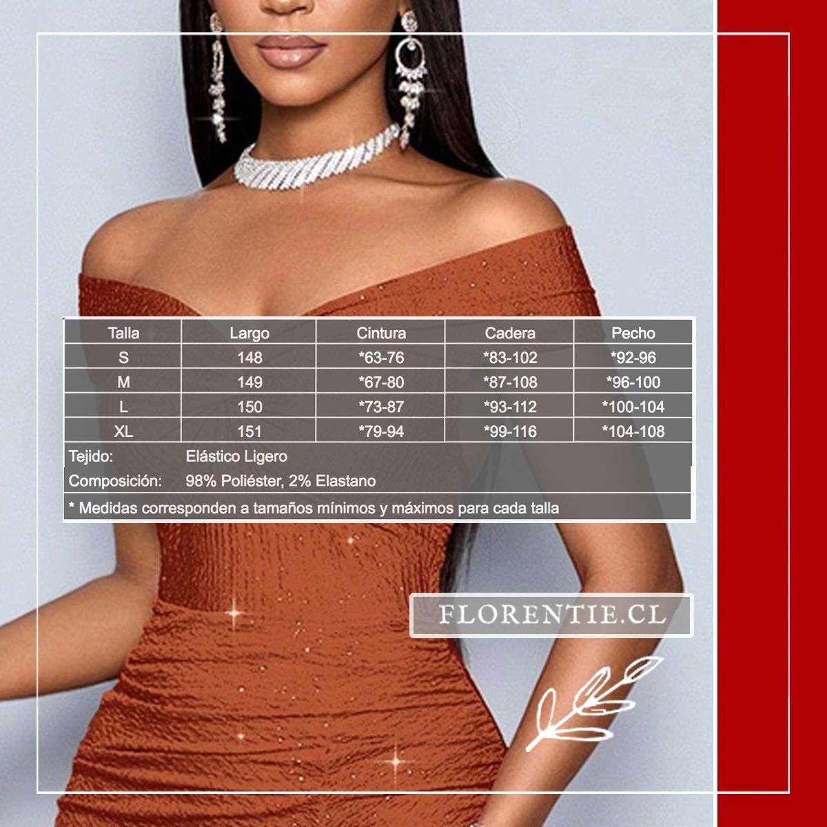 Medidas vestido graduacion cuello barco