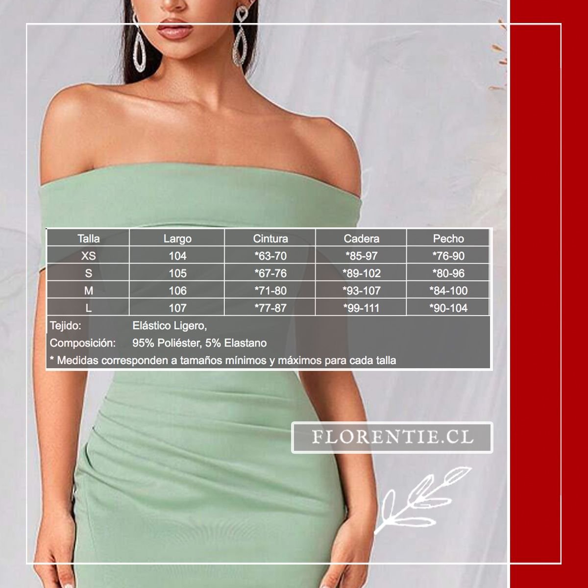 Medidas vestido graduación hombros caídos