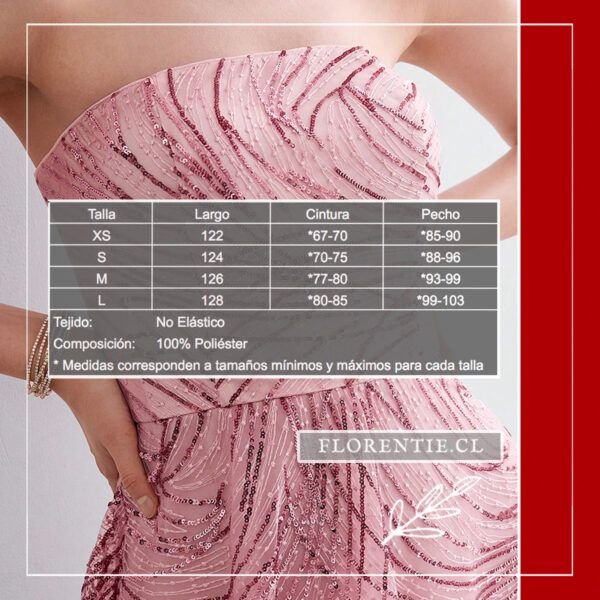 Medidas vestido graduación midi Charlotte