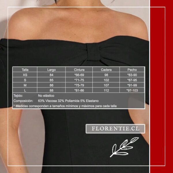 Medidas vestido negro graduacion corto