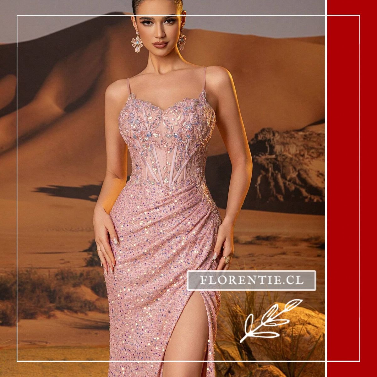 Vestido con corset para graduación