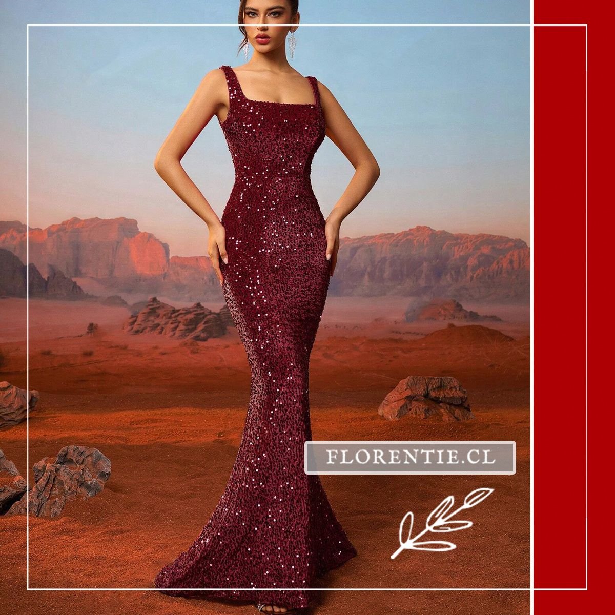 Vestido de graduación corte sirena