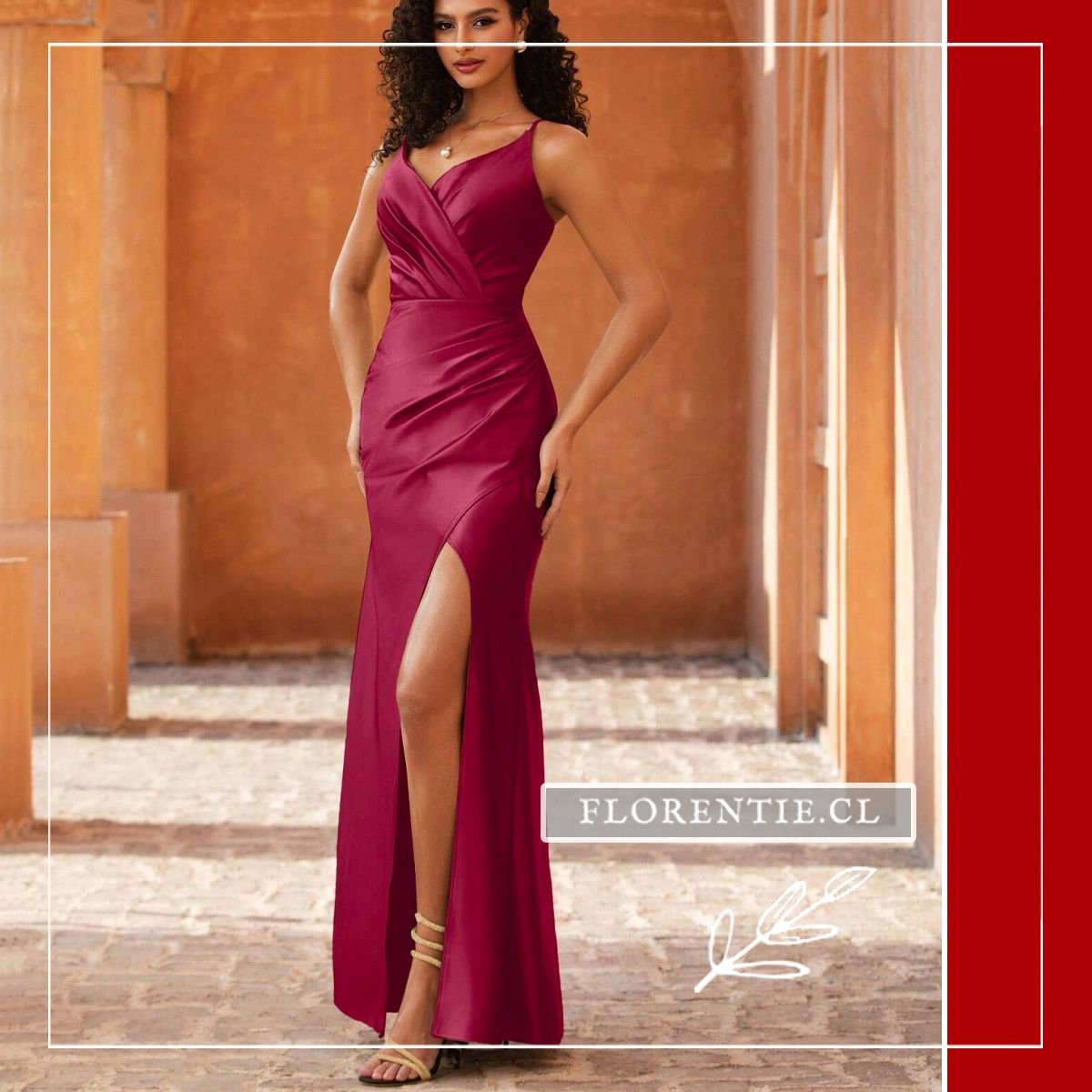 Vestido de graduación de cuarto medio