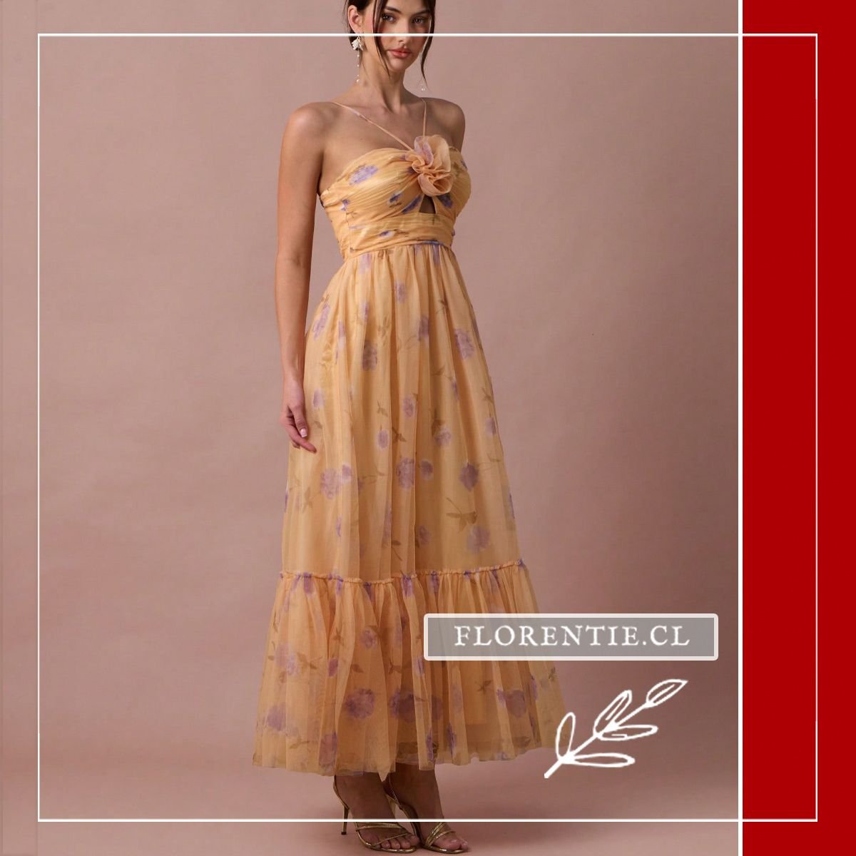 Vestido de graduación estilo hippie