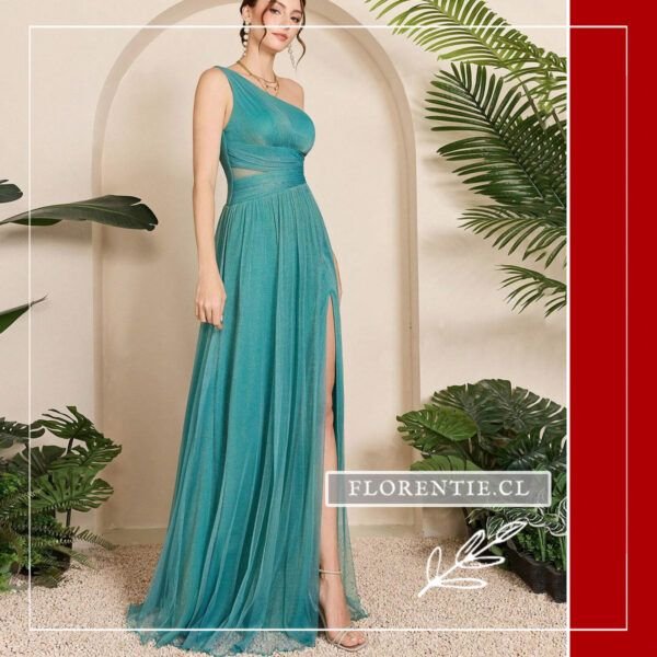 Vestido graduacion aguamarina Lisa
