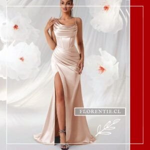 Vestido graduacion beige Marion