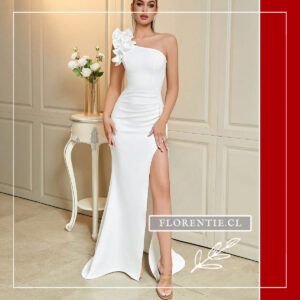 Vestido graduacion blanco Kaitlyn