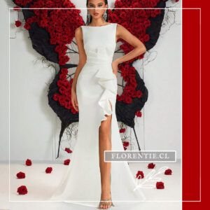 Vestido graduacion blanco Kaitlyn