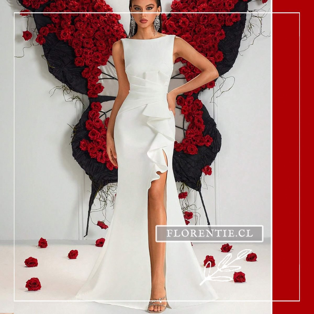 Vestido graduacion blanco Kaitlyn