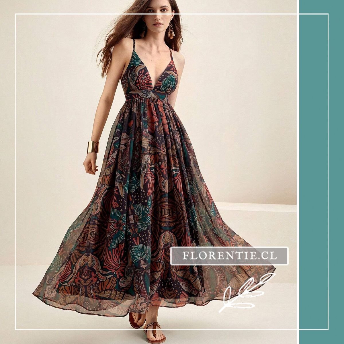 Vestido graduacion boho Gaia