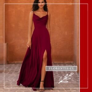 Vestido graduacion burdeos Ariana