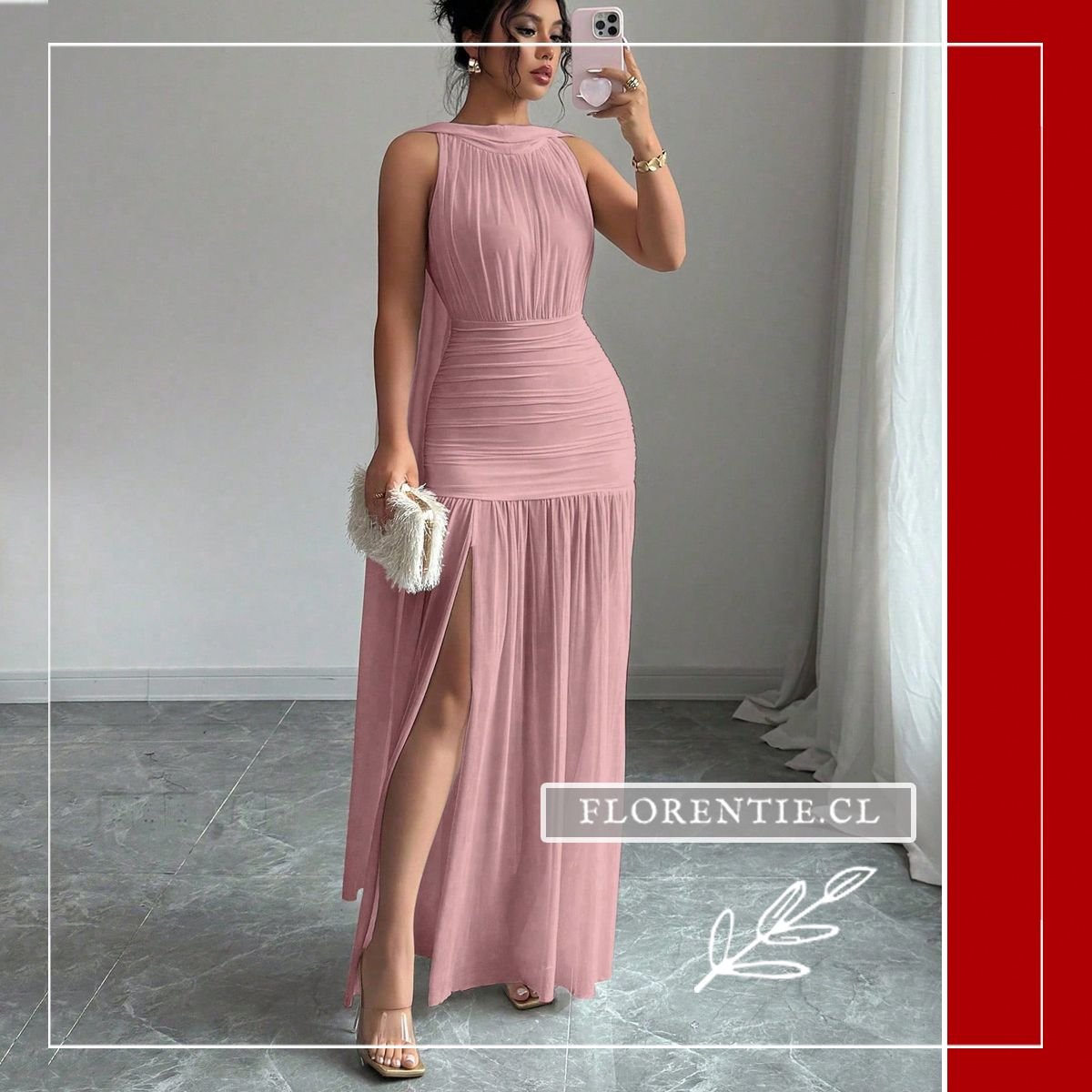 Vestido graduación capa