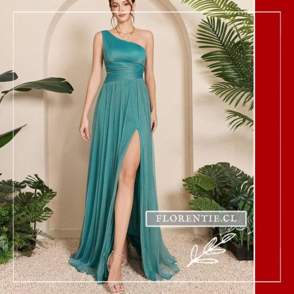 Vestido graduacion color aguamarina
