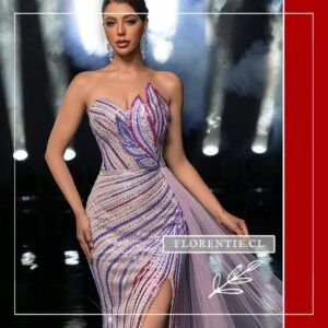 Vestido graduacion con cola Mia