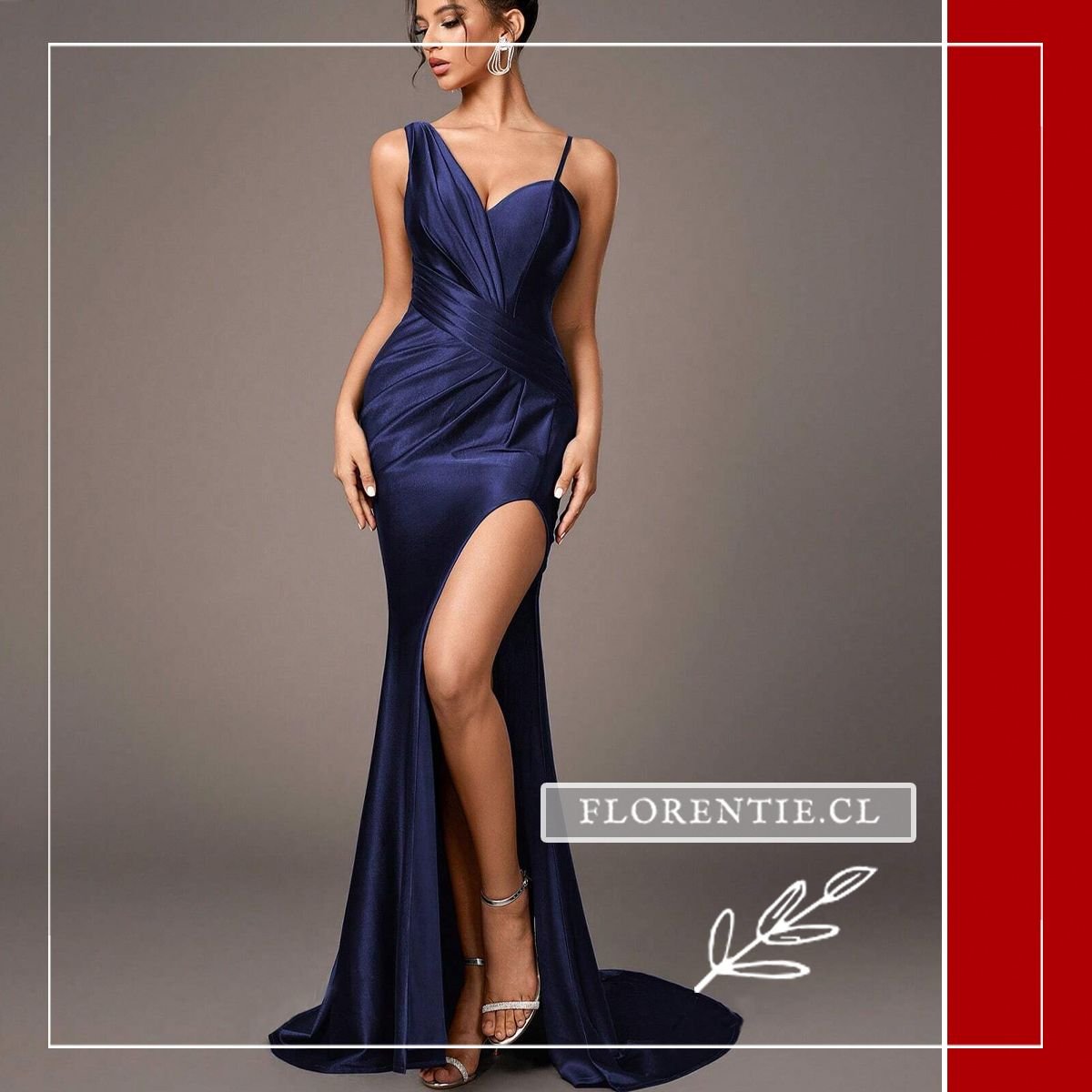 Vestido graduacion con cola Mia