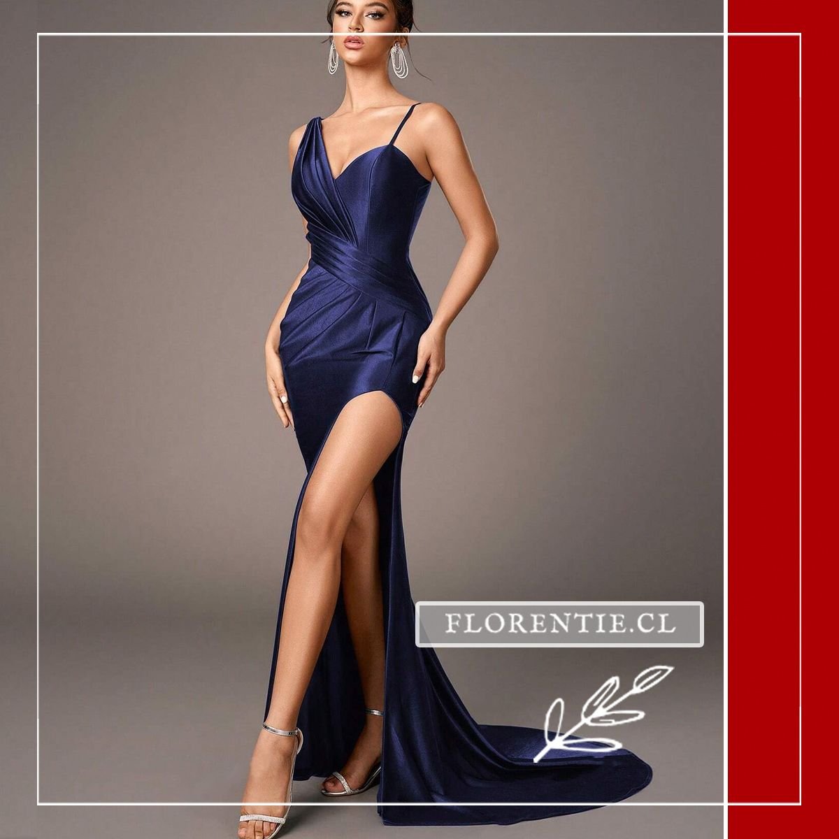 Vestido graduacion con cola