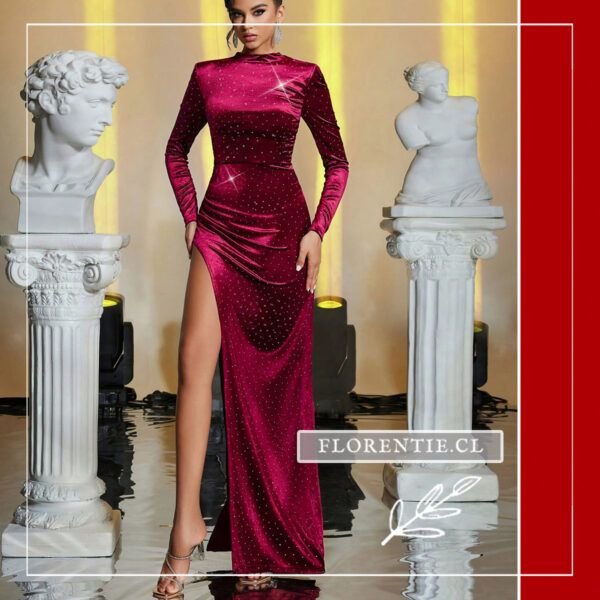 Vestido graduacion con hombreras