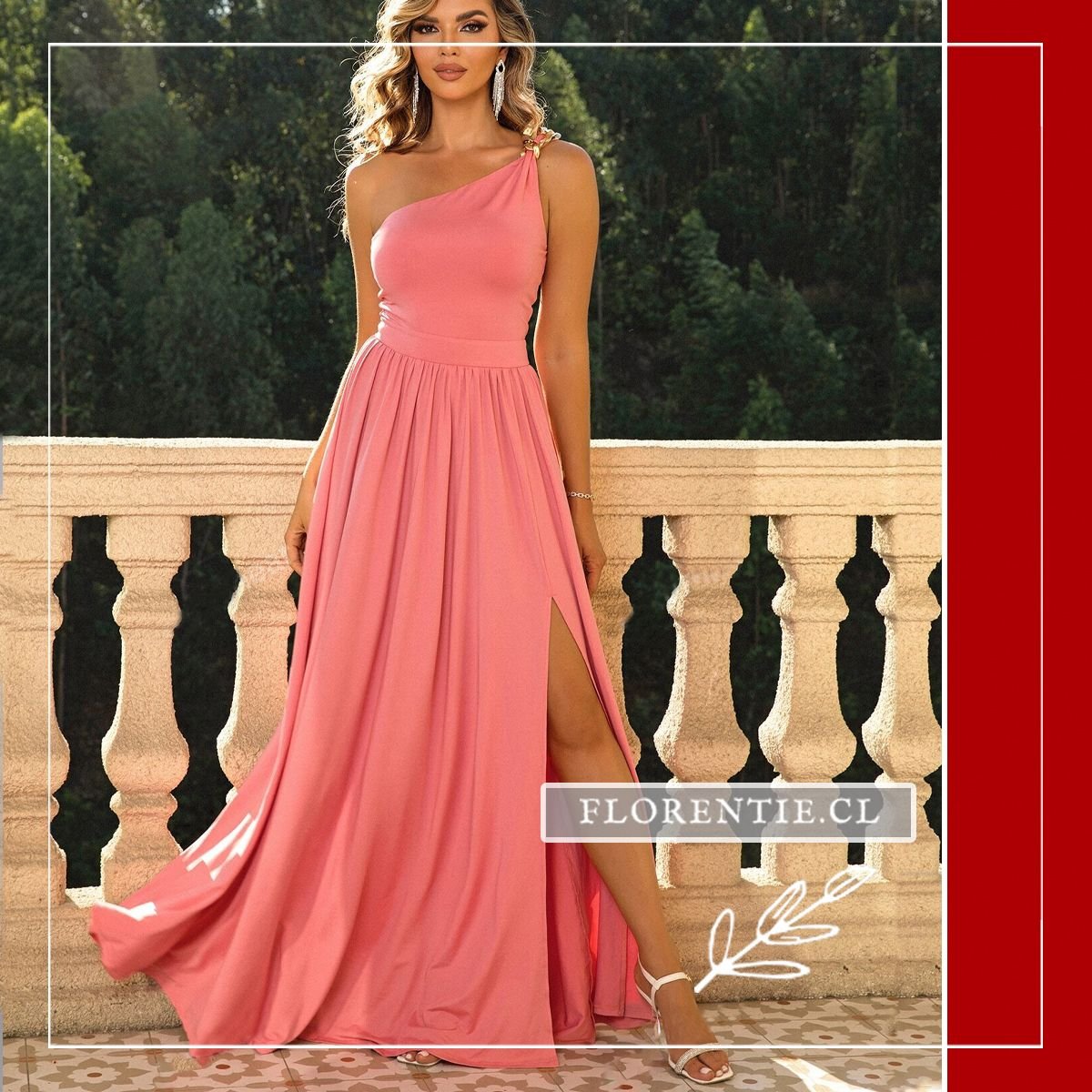 Vestido graduación coral Simone