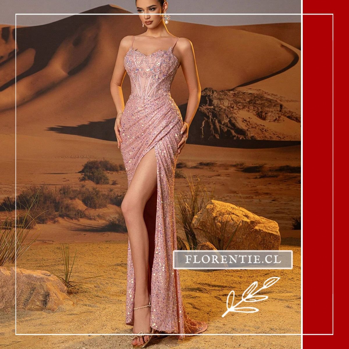 Vestido graduación corset