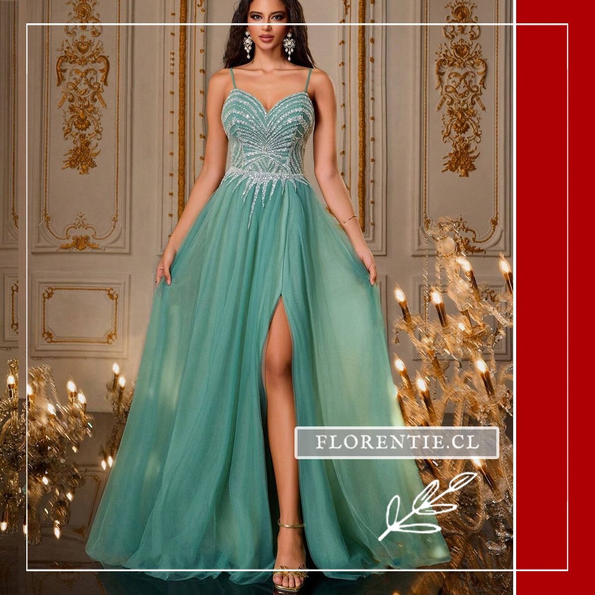 Vestido graduación corte A