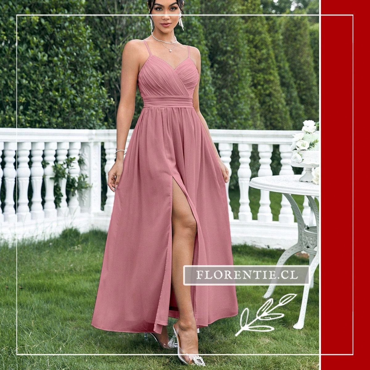 Vestido graduacion cruzado Chile