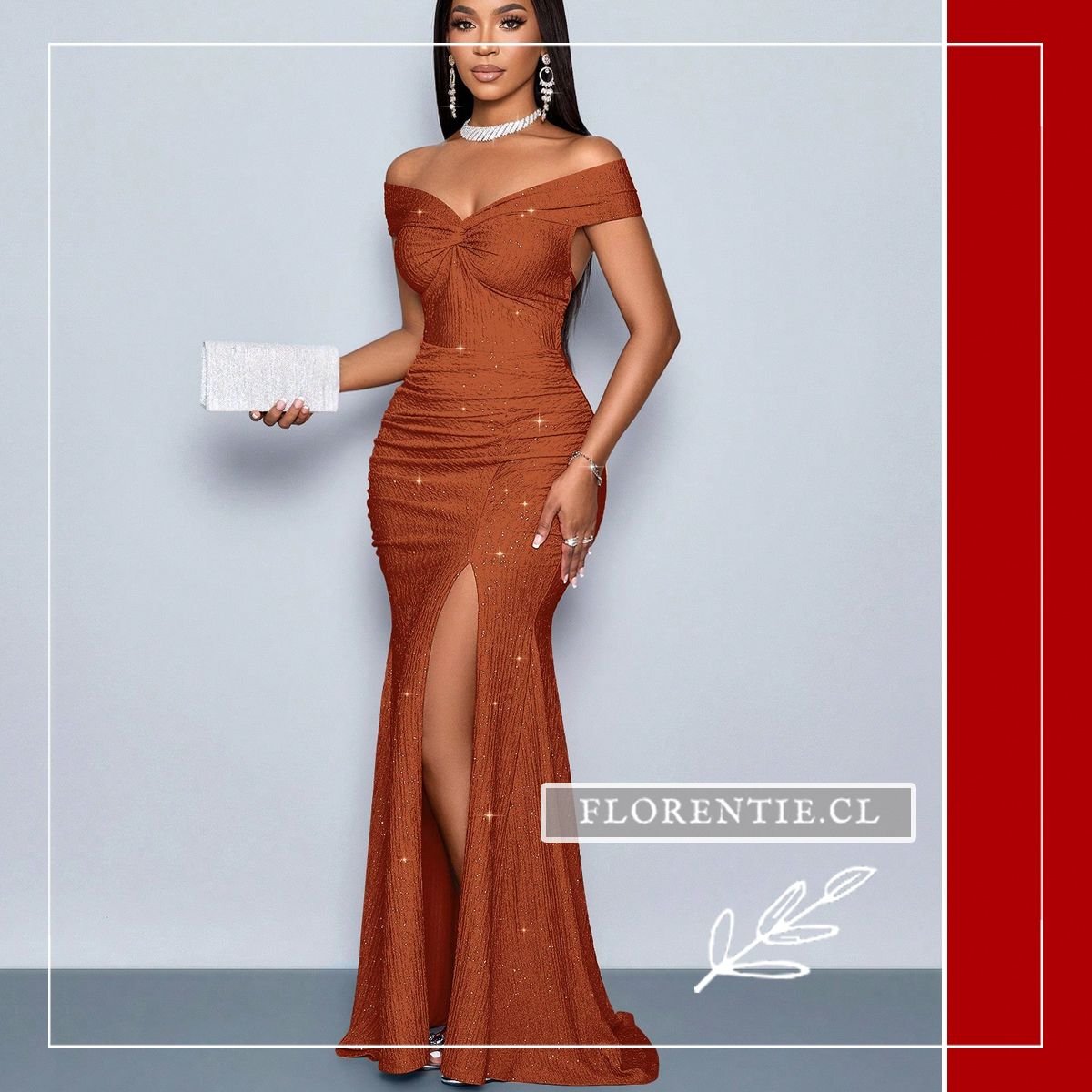 Vestido graduacion cuello tipo barco