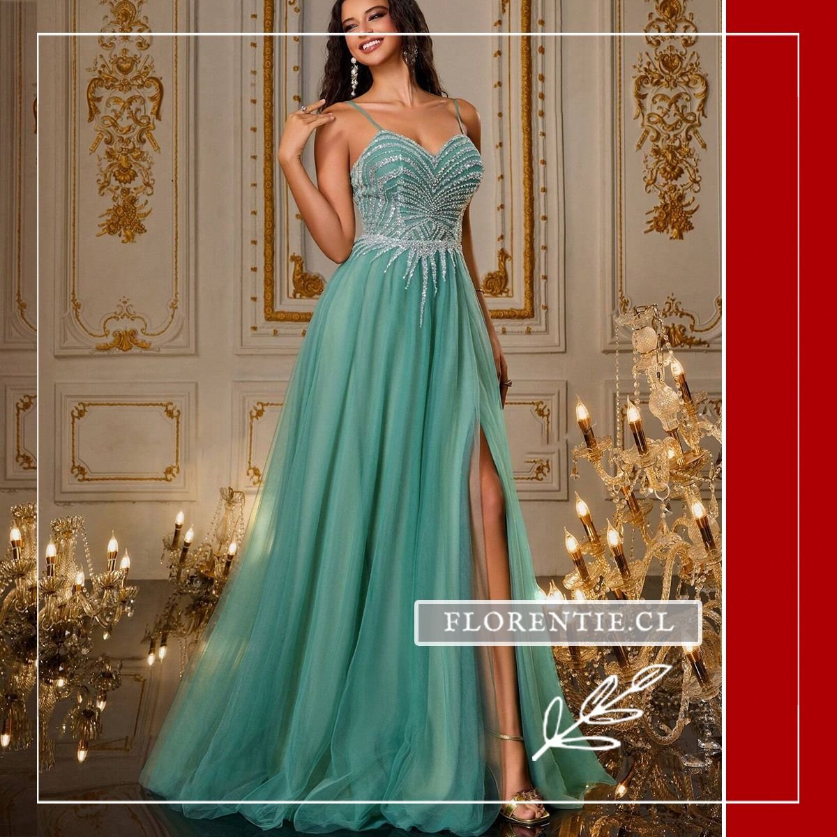 Vestido graduación de corte A