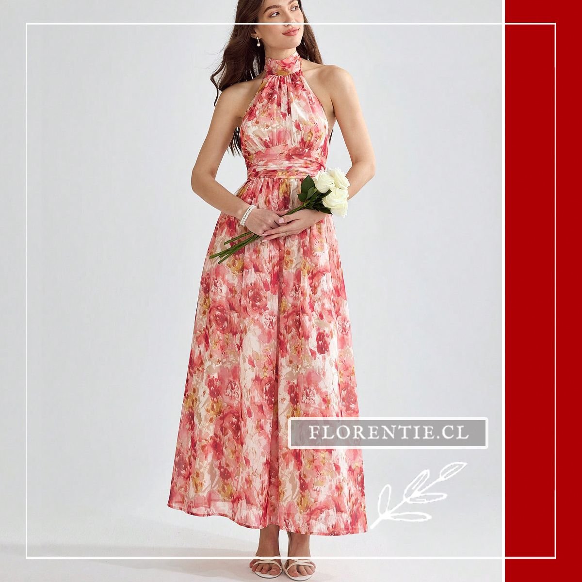 Vestido graduacion estampado Noemí