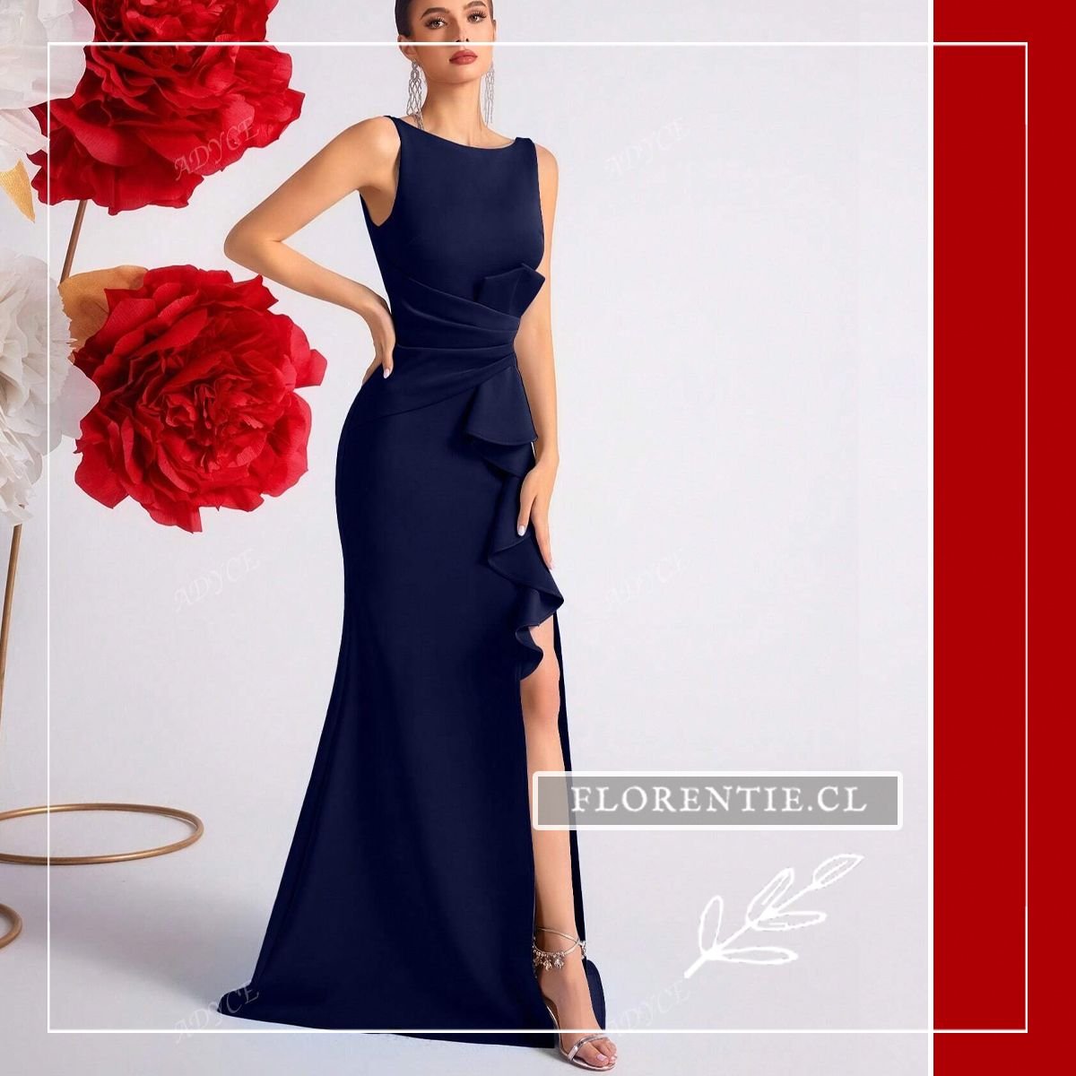 Vestido graduacion formal azul