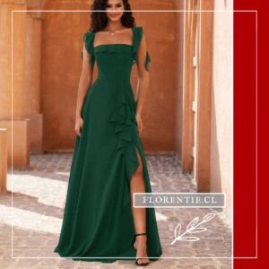 Vestido graduacion gasa Margareth