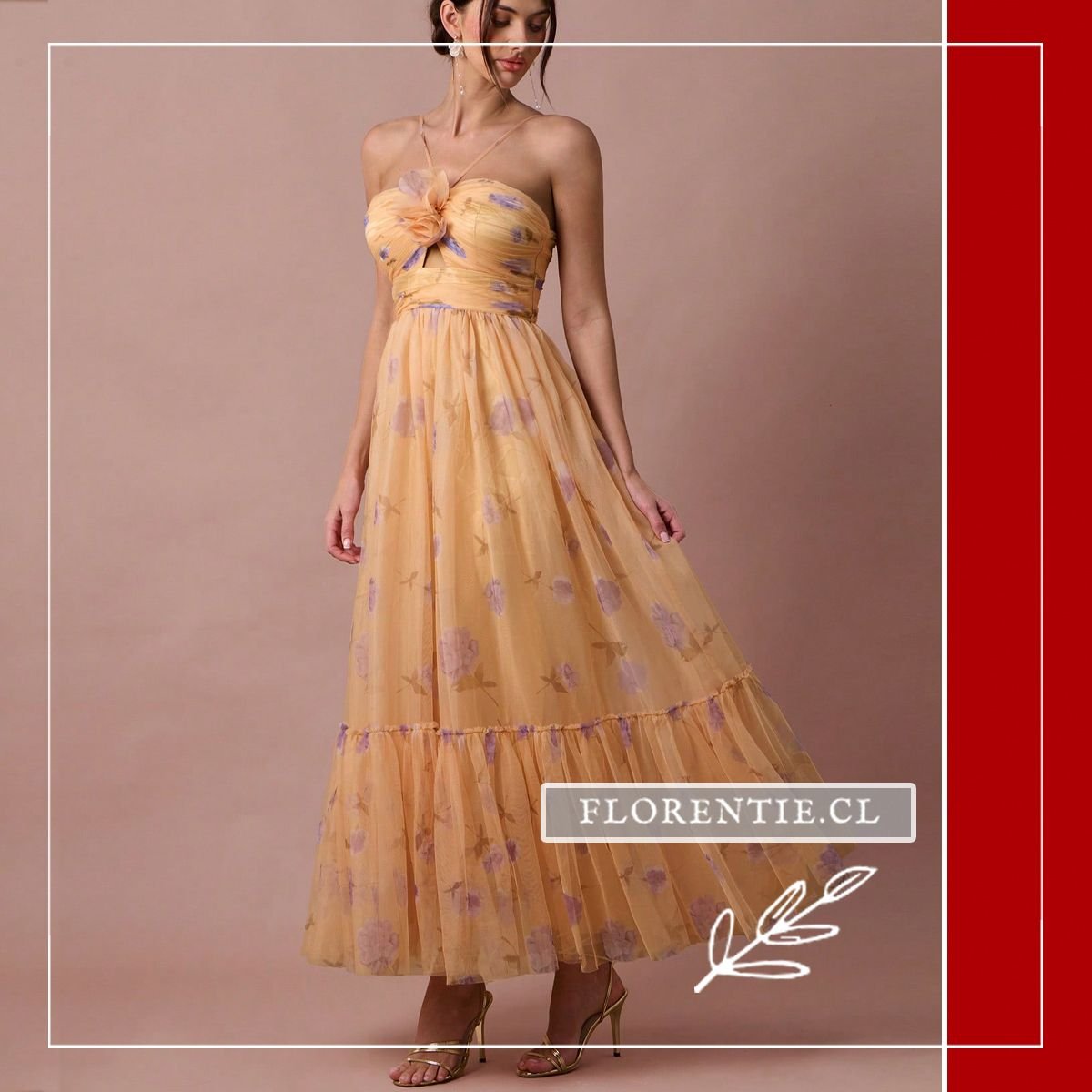 Vestido graduacion hippie Iris