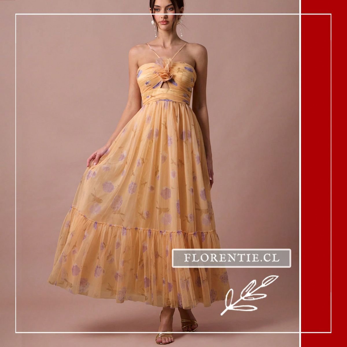 Vestido graduacion hippie