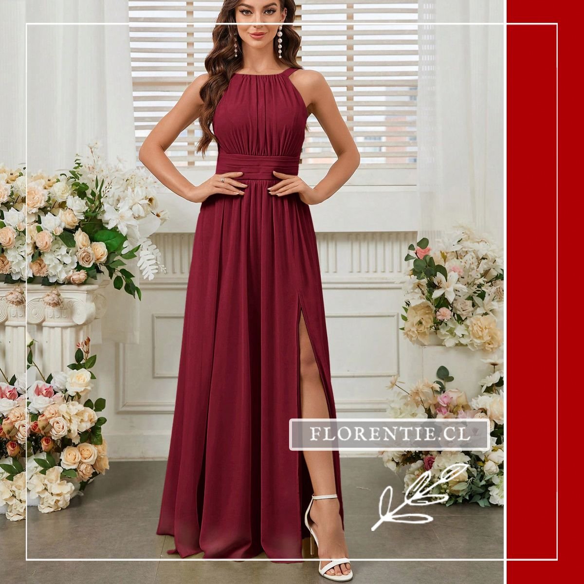 Vestido graduacion invitada largo