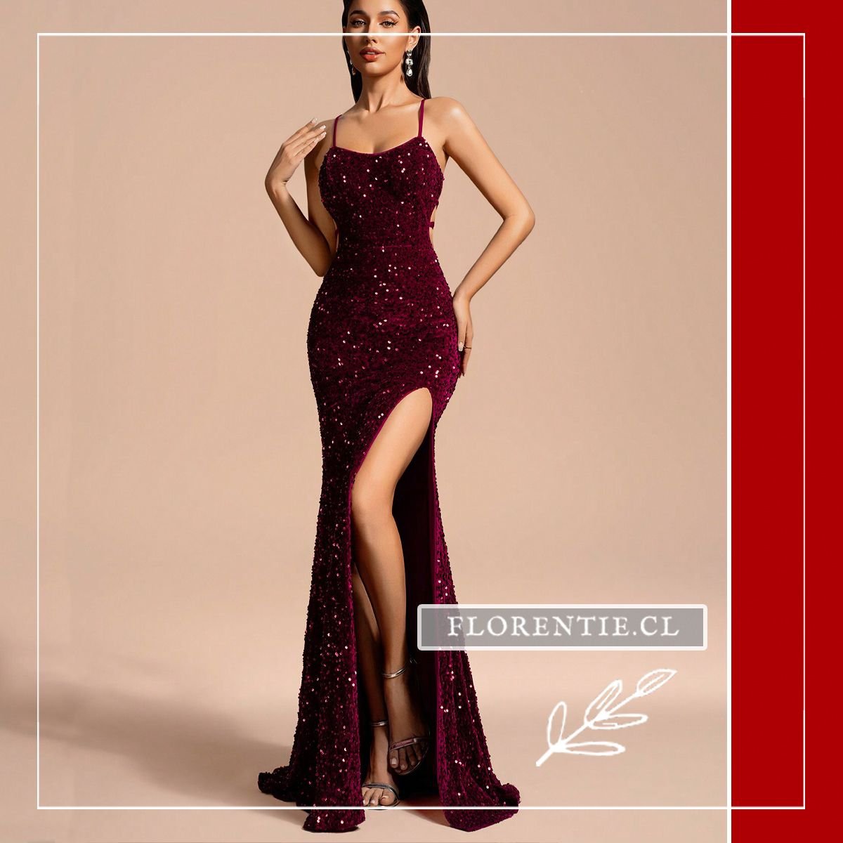 Vestido graduacion largo Flaviana