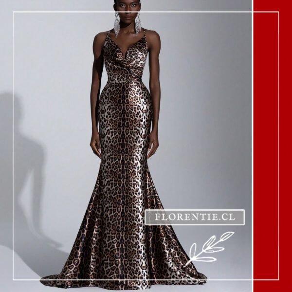 Vestido graduacion leopardo Jane