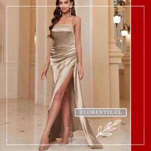 Vestido largo beige Mai