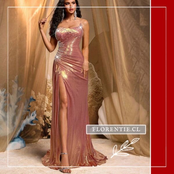 Vestido largo mujer hombros descubiertos