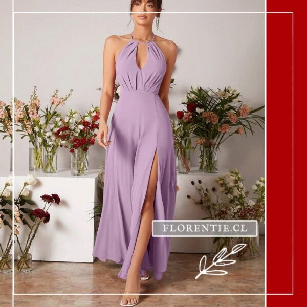 Vestido lila fiesta