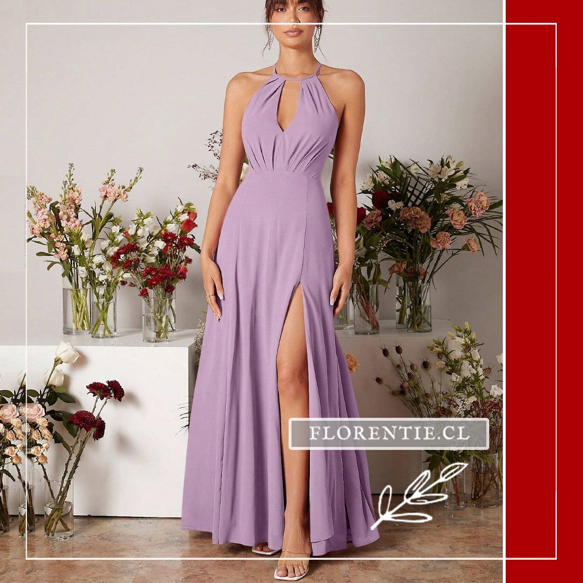 Vestido lila fiesta Sabrina