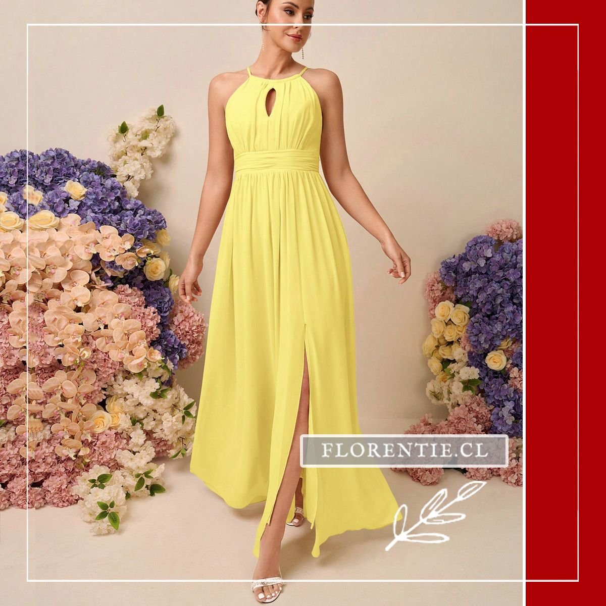 Vestido para graduacion amarillo