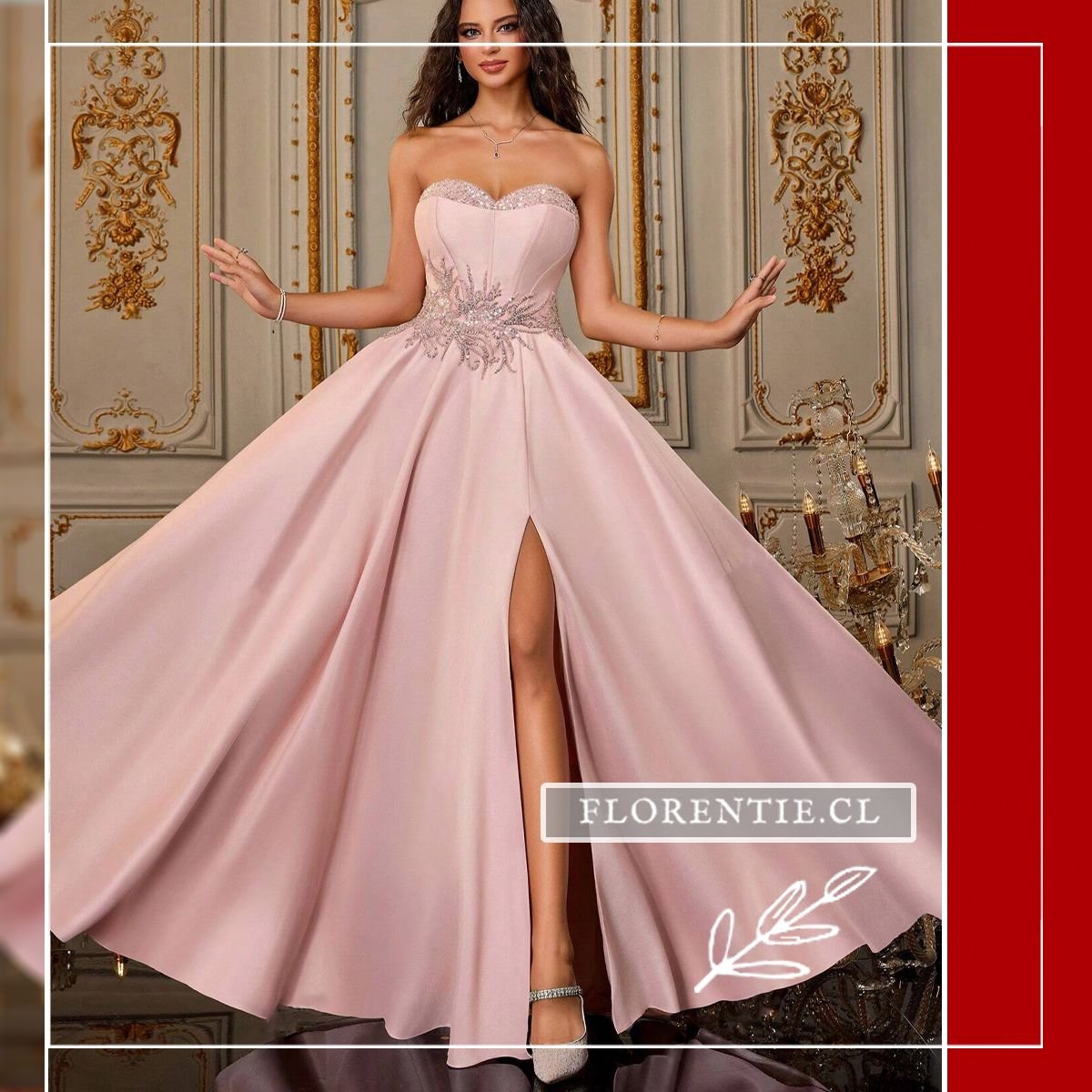 Vestido para graduación corte sirena