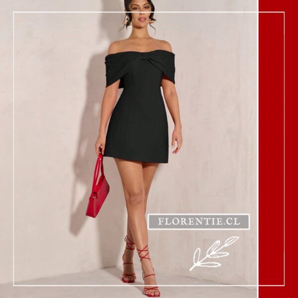 Vestido para graduación negro corto