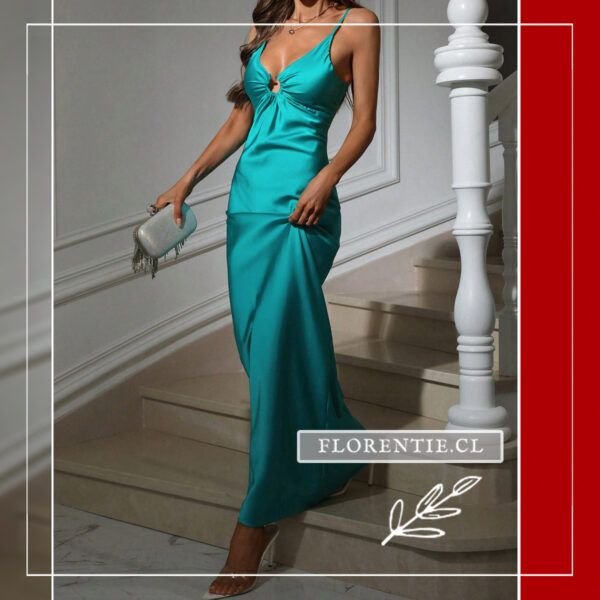 Vestido turquesa invitada